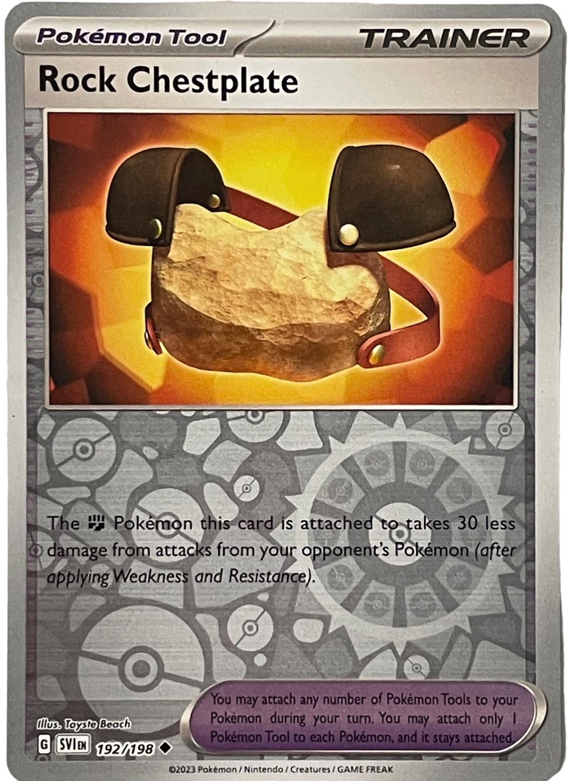 Rock Chestplate #192 (Reverse Holo) - Scarlet & Violet Base