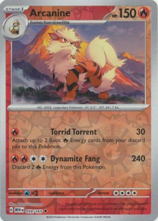 Arcanine #59 (Reverse Holo) - Scarlet & Violet 151