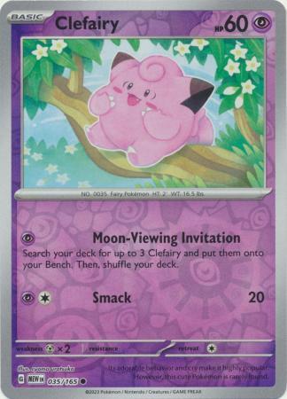 Clefairy #35 (Reverse Holo) - Scarlet & Violet 151