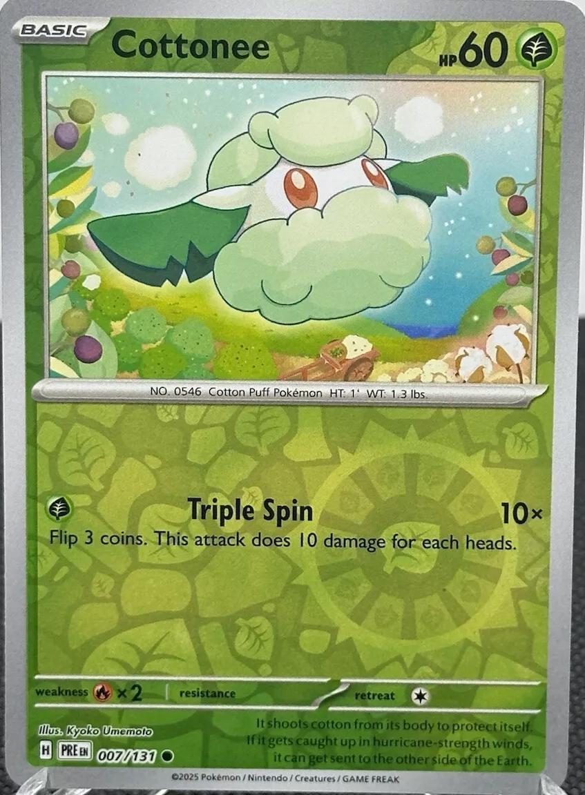 Cottonee 7/131 (Reverse Holo) - Prismatic Evolutions