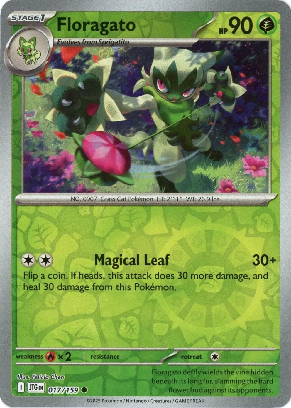 Floragato #17 (Reverse Holo) - Journey Together