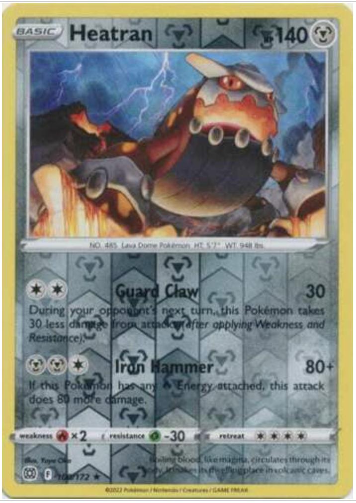 Heatran Reverse holo #100