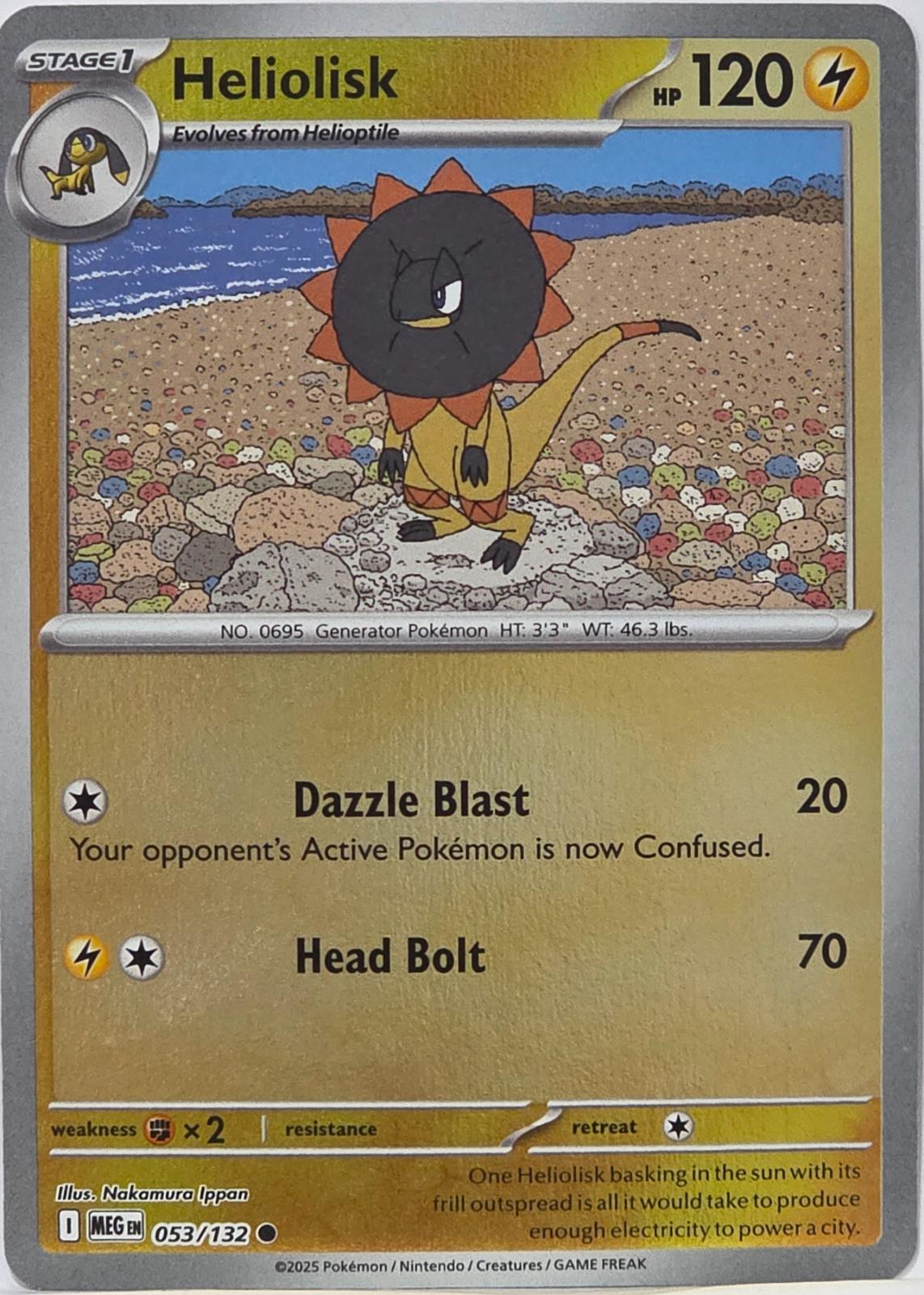 Heliolisk #53 (Reverse Holo) - Mega Evolution