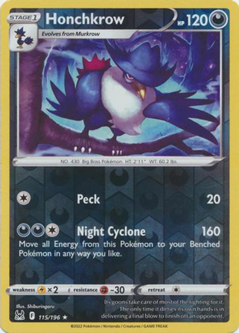 Honchkrow (Reverse Holo) #15 - Lost Origin