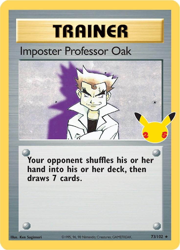 Imposter Professor Oak #73 Pokemon Celebrations