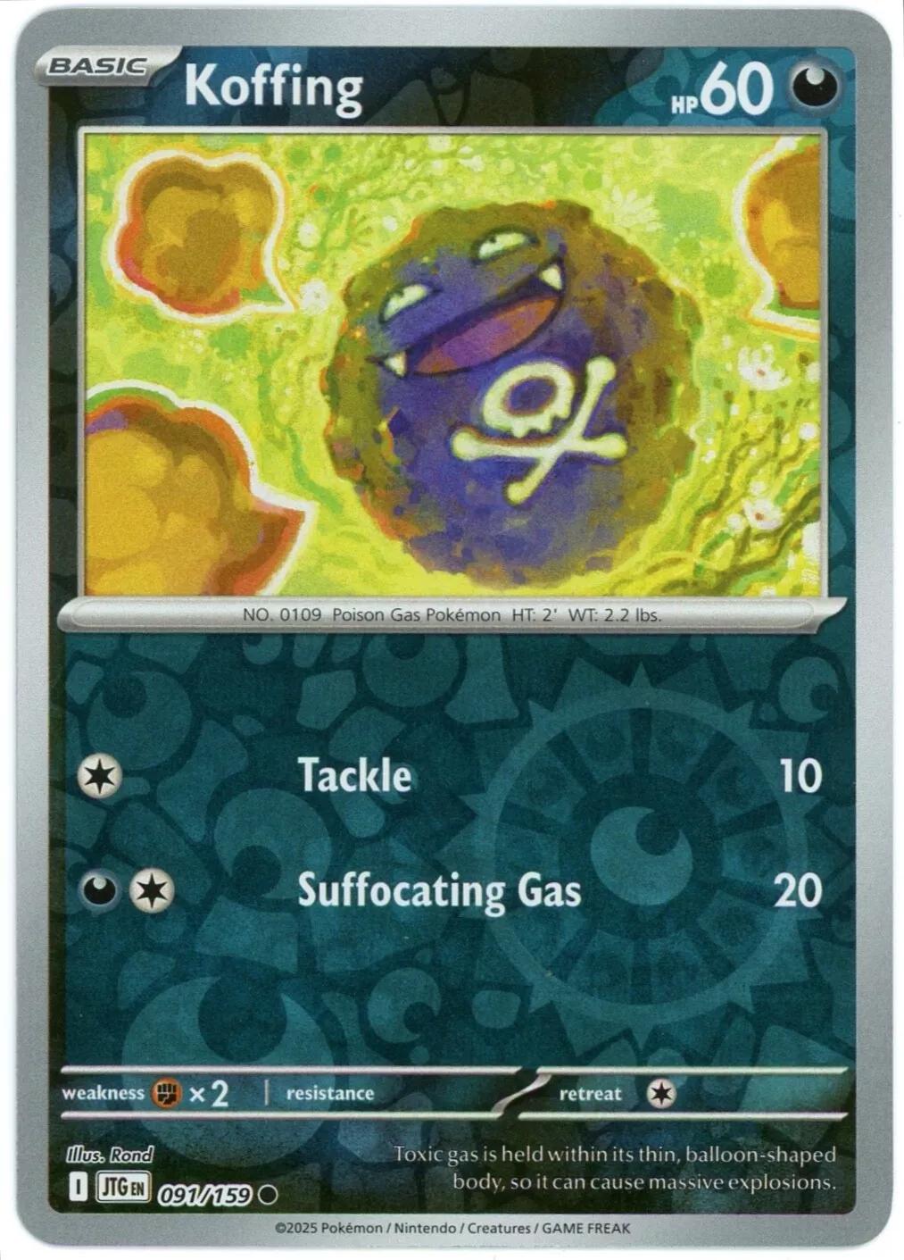 Koffing #91 (Reverse Holo) - Journey Together