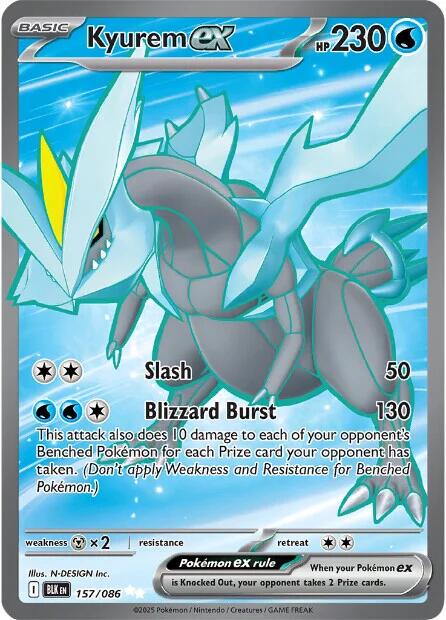 Kyurem Ex #157 - Pokemon Black Bolt