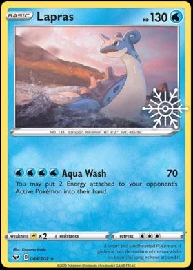 Lapras (Snowflake Stamp) #48 - Sword & Shield