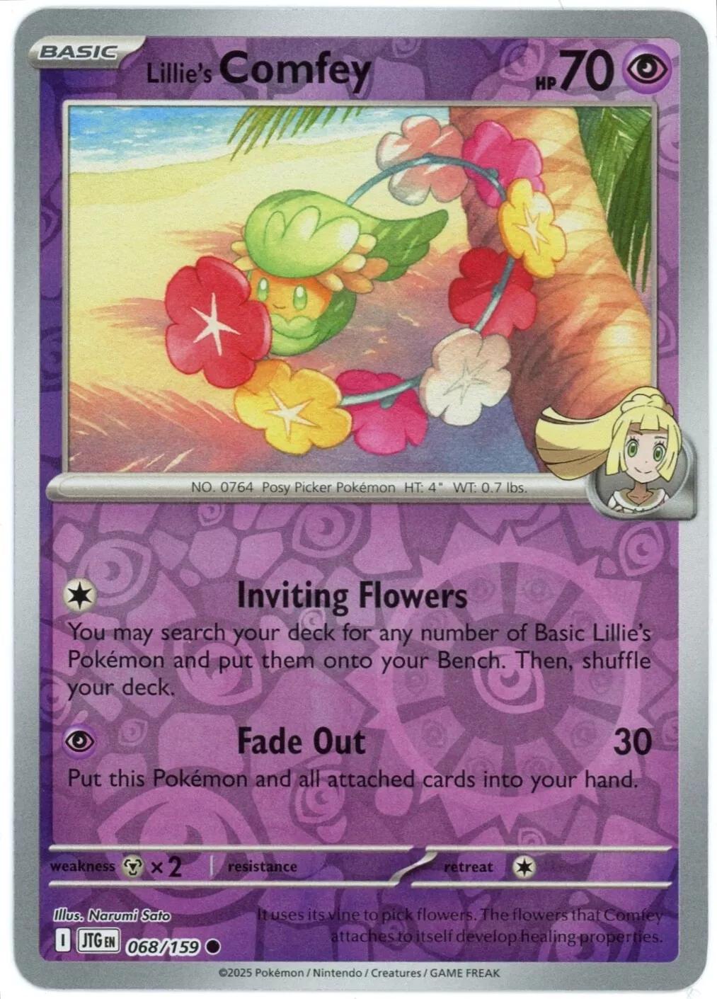 Lillie's Comfey #68 (Reverse Holo) - Journey Together