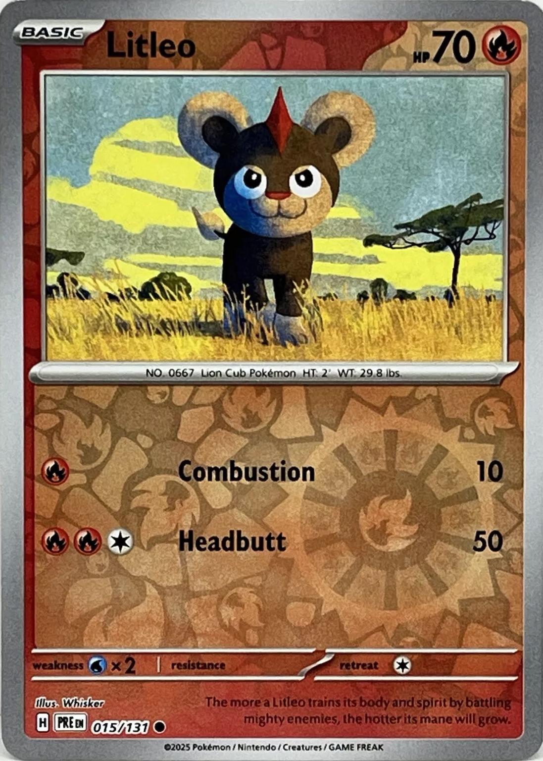 Litleo #15 (Reverse Holo) - Prismatic Evolutions