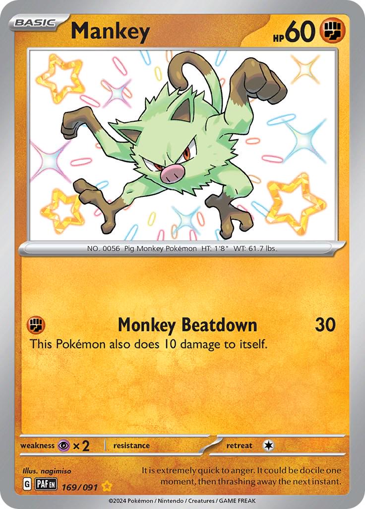 Mankey #169 - Paldean Fates