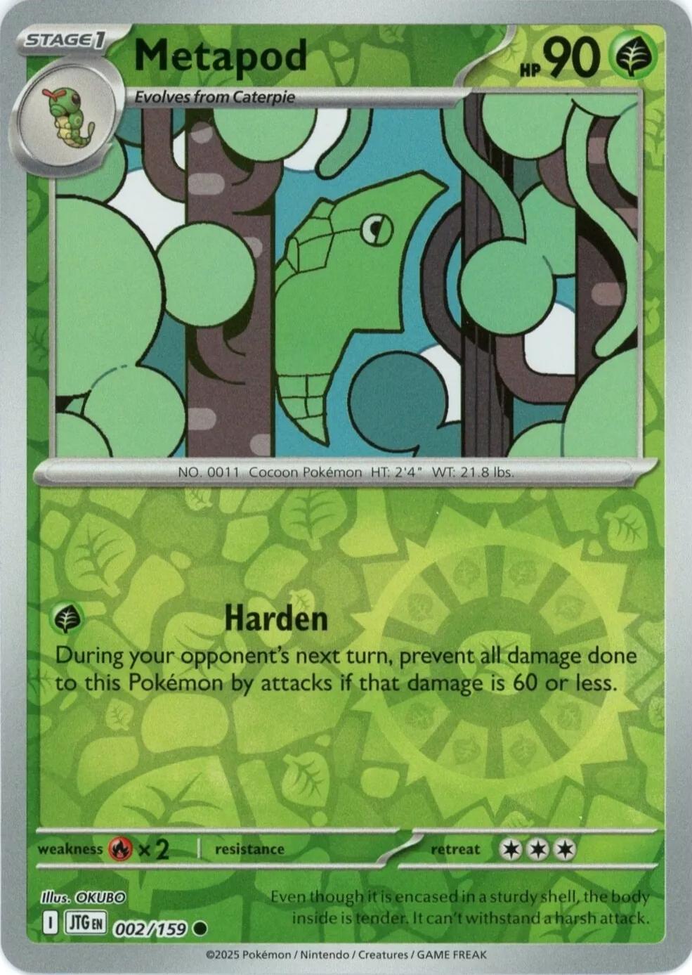 Metapod (Reverse Holo) #2 - Journey Together