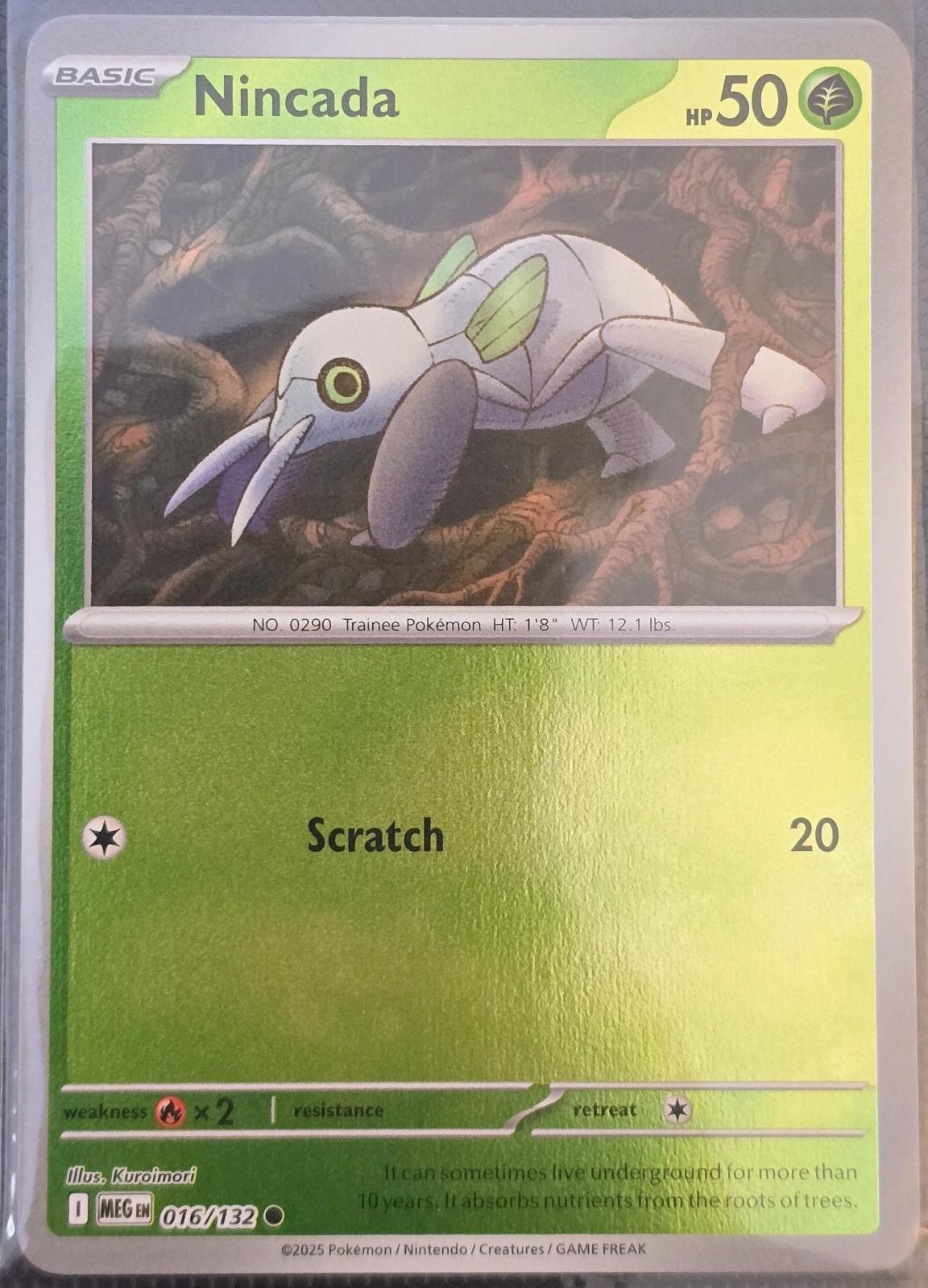 Nincada #16 (Reverse Holo) - Mega Evolution