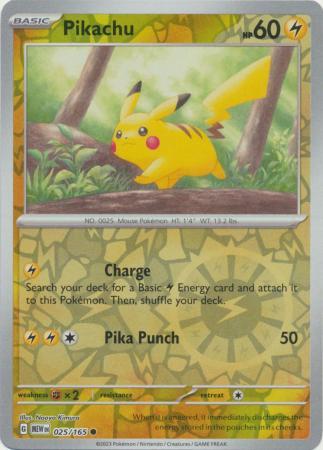 Pikachu (Reverse Holo) #25 - Scarlet & Violet 151