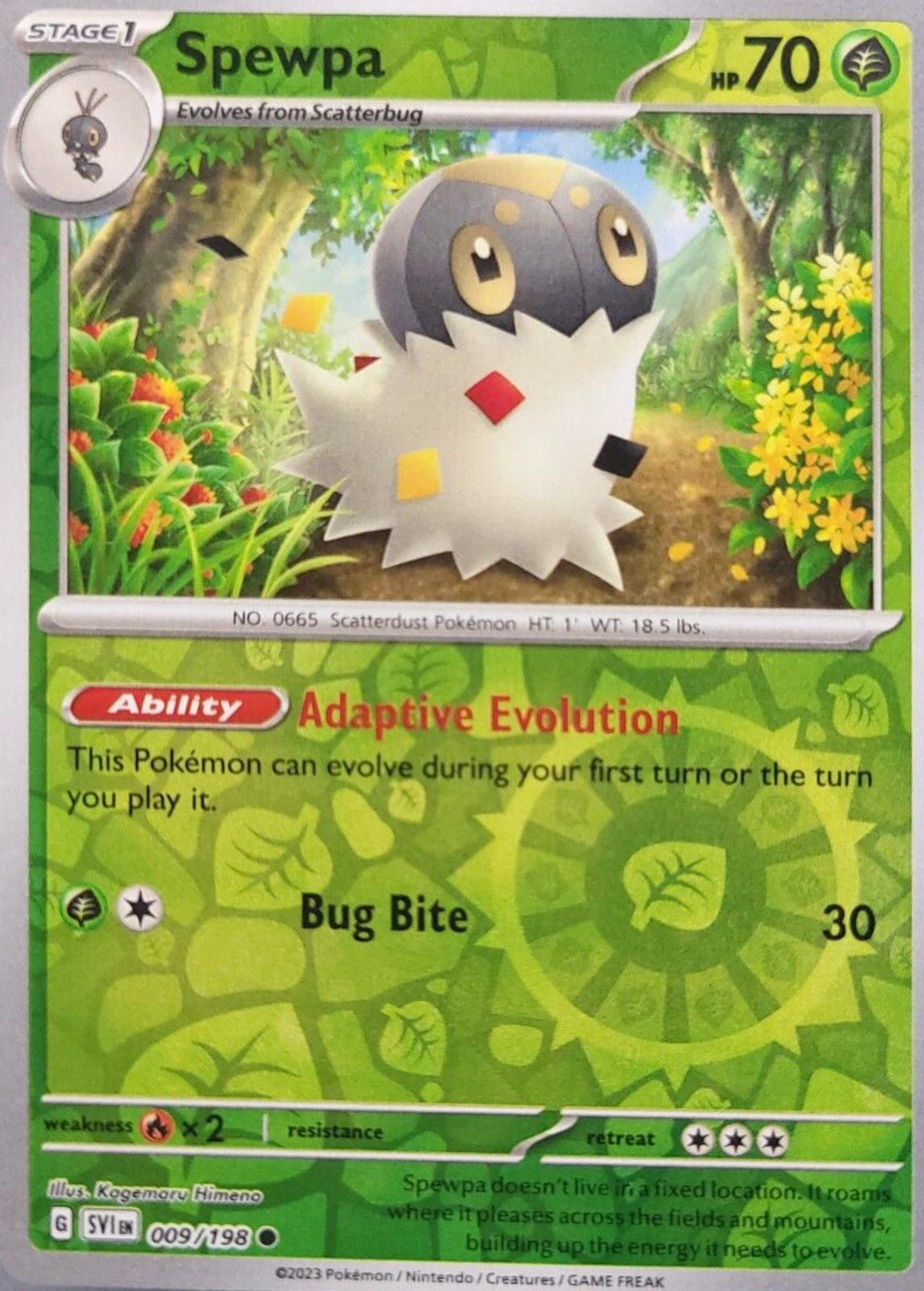 Spewpa (Reverse Holo) #9 - Scarlet & Violet