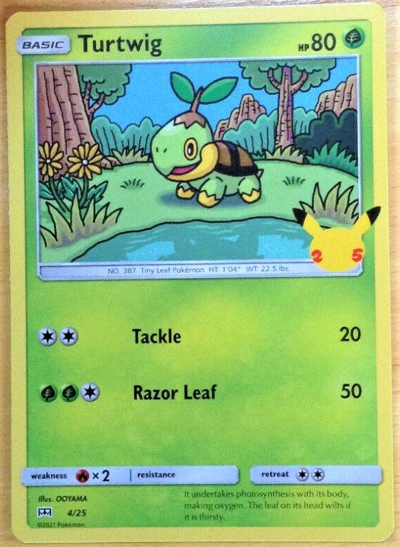 Turtwig #4 - Pokemon Mcdonalds 2021