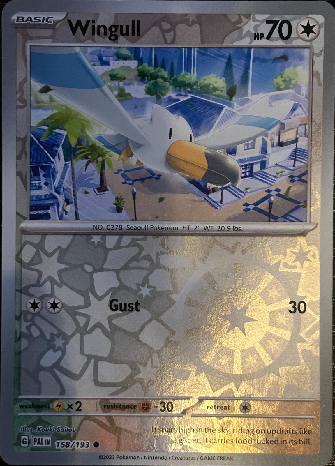 Wingull #158 (Reverse Holo) - Paldea Evolved