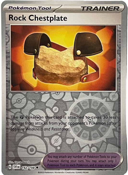 Rock Chestplate #192 (Reverse Holo) - Scarlet & Violet Base