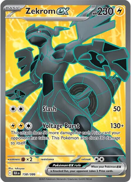 Zekrom Ex #158 - Black Bolt