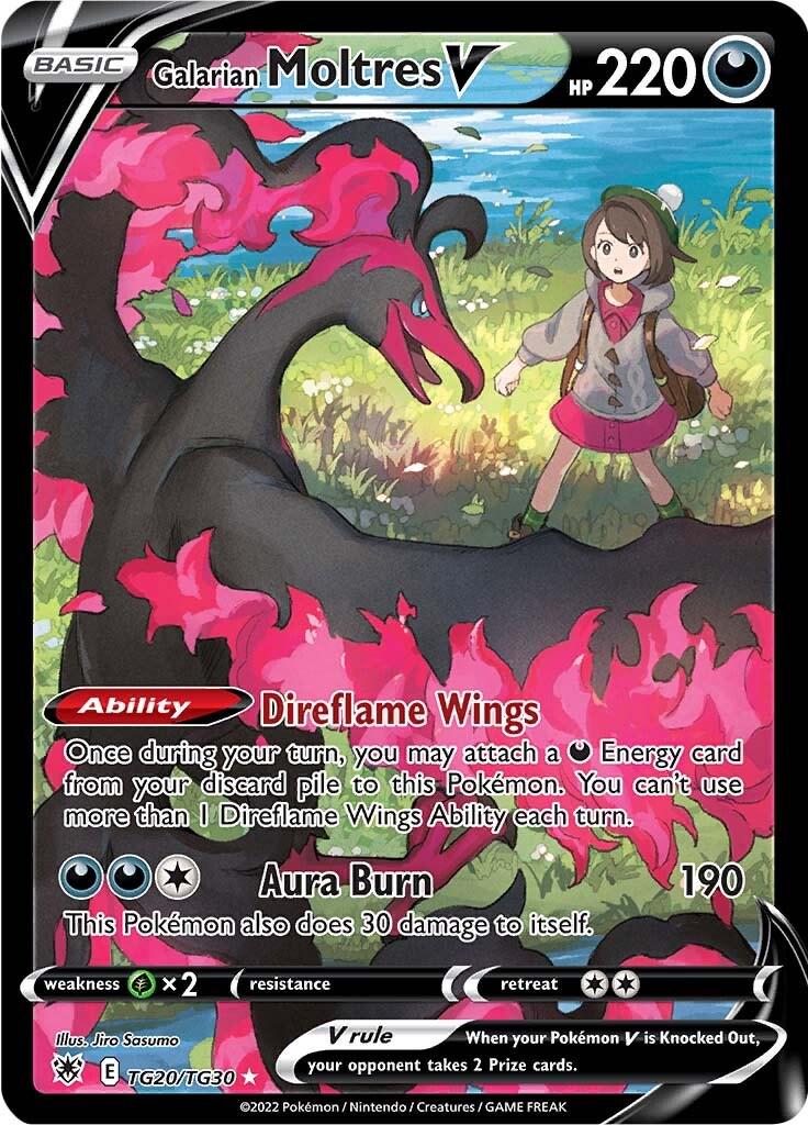 Galarian Moltres V #TG20 Pokemon Astral Radiance