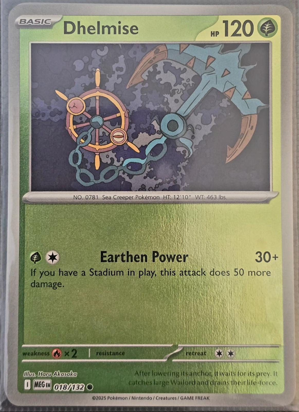 Dhelmise #18 (Reverse Holo) - Mega Evolution