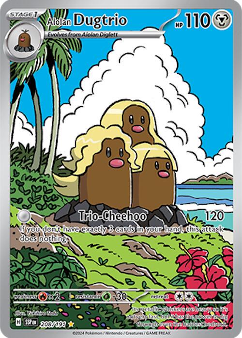 Alolan Dugtrio #208 - Surging Sparks