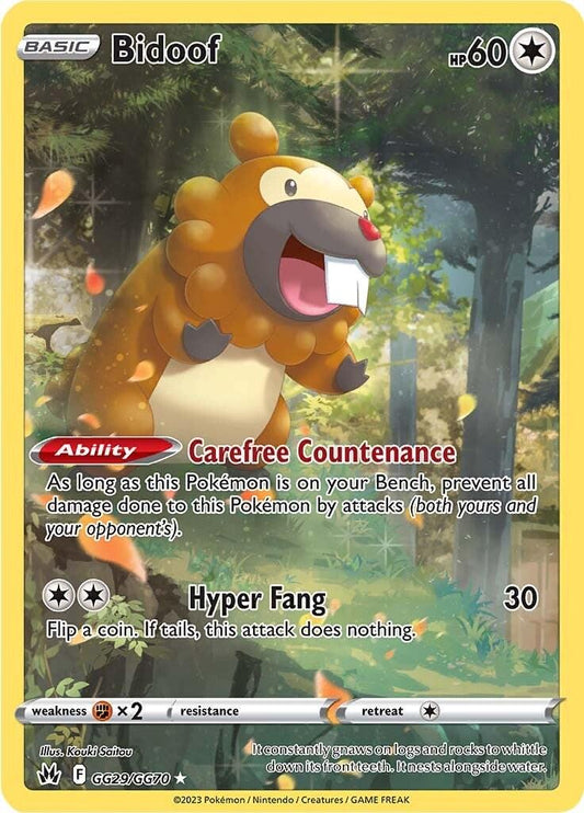 Bidoof #GG29 - Crown Zenith