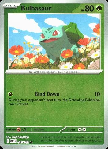 Bulbasaur #1 (Reverse Holo) - Mega Evolution