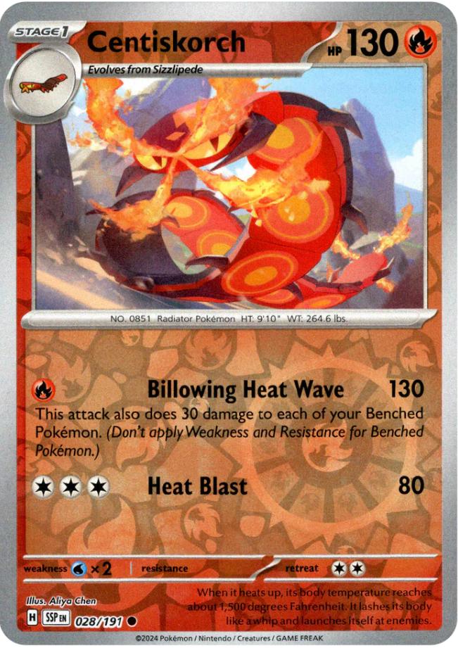 Centiskorch [Reverse Holo] 028/191