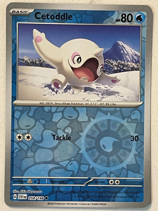 Cetoddle #58 (Reverse Holo) - Scarlet & Violet