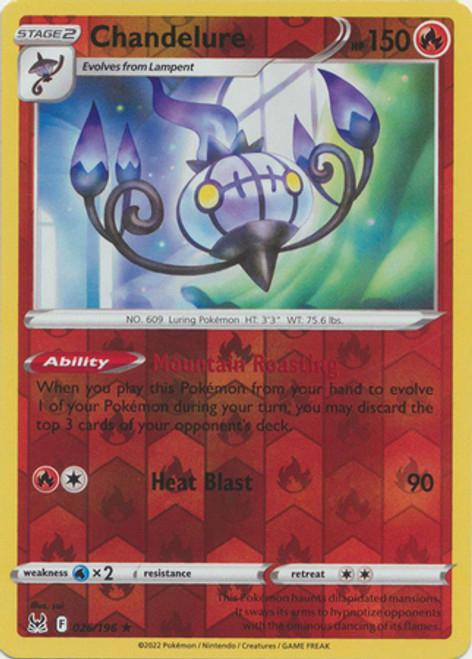 Chandelure 26/196 Lost Origin - Reverse Holo