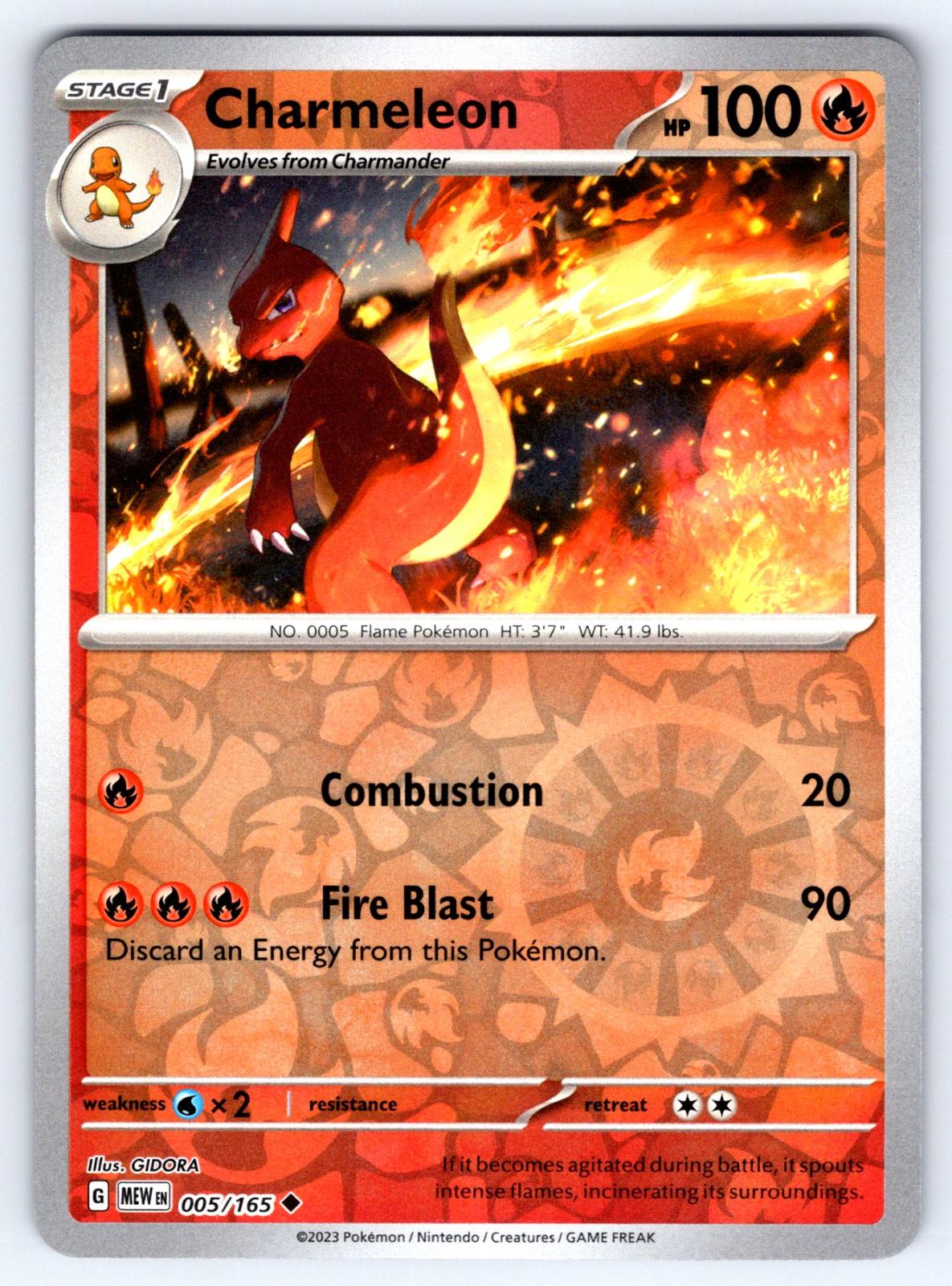 Charmeleon #5 (Reverse Holo) - Scarlet & Violet 151