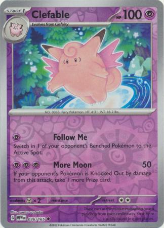 Clefable [Reverse Holo] 036/165