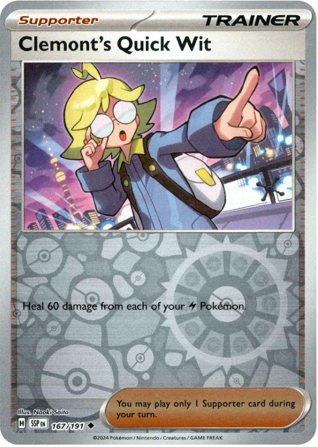 Clemont's Quick Wit [Reverse Holo] 167/191