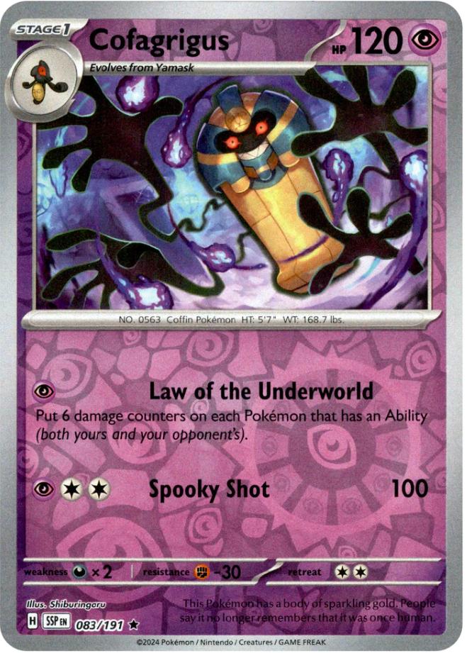 Cofagrigus [Reverse Holo] 083/191