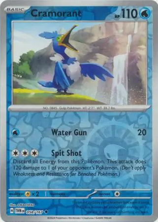 Cramorant [Reverse Holo] 058/167