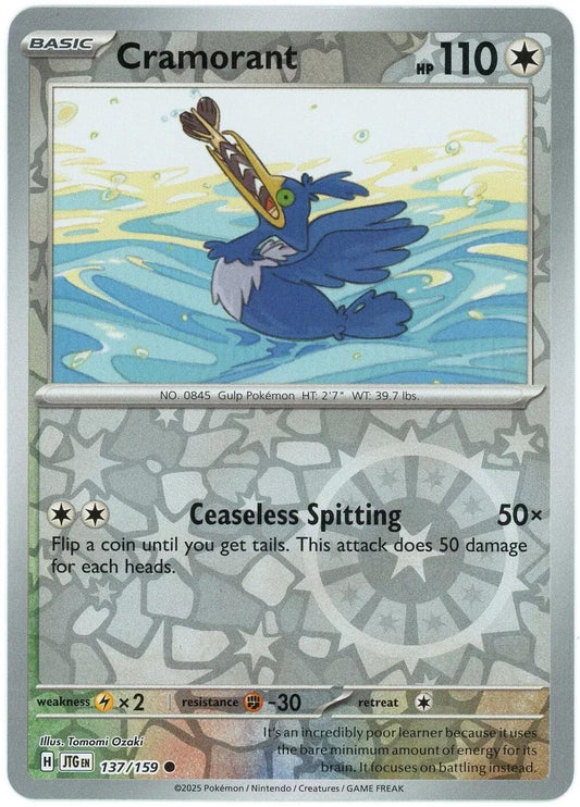 Cramorant #137 (Reverse Holo) - Journey Together