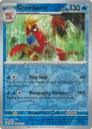 Crawdaunt [Reverse Holo] 048/167