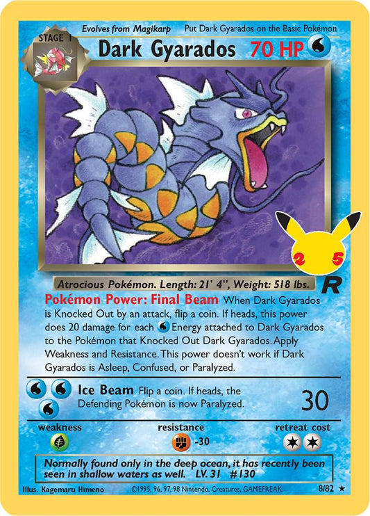 Dark Gyarados #8 Pokemon Celebrations