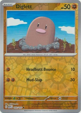 Diglett #50 (Revere Holo) - Scarlet & Violet 151