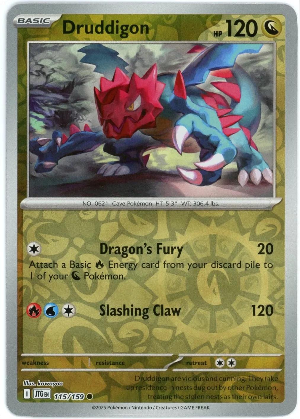 Druddigon #115 (Reverse Holo) - Journey Together