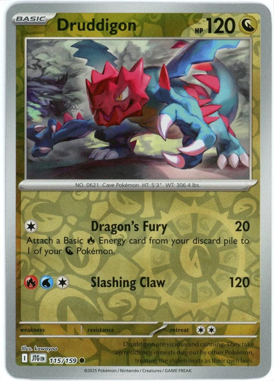 Druddigon #115 (Reverse Holo) - Journey Together