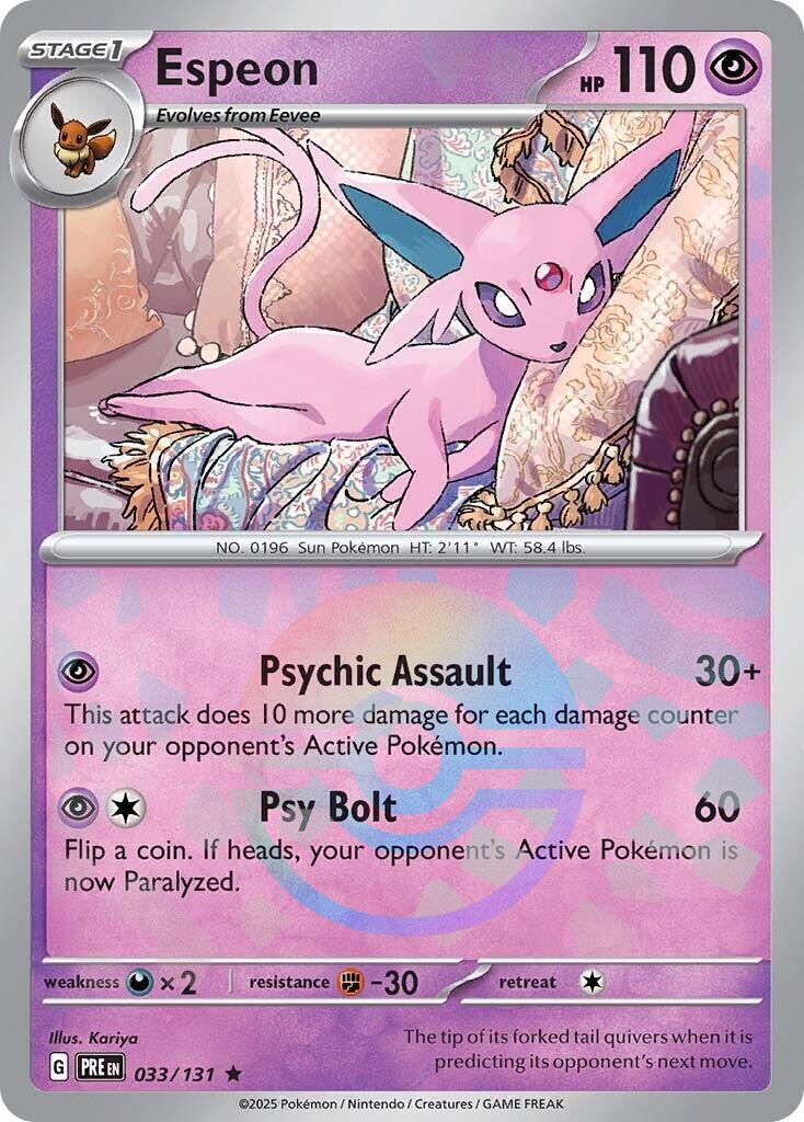 Espeon (Poke Ball) #33 - Prismatic Evolutions