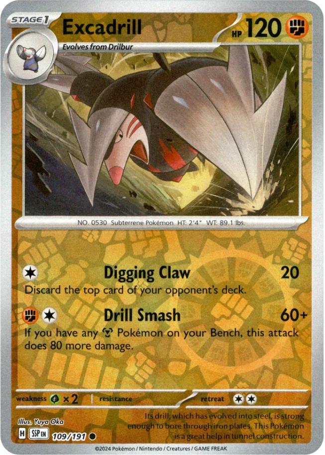 Excadrill [Reverse Holo] 109/191