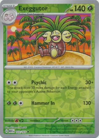 Exeggutor #103 (Reverse Holo) - Scarlet & Violet 151