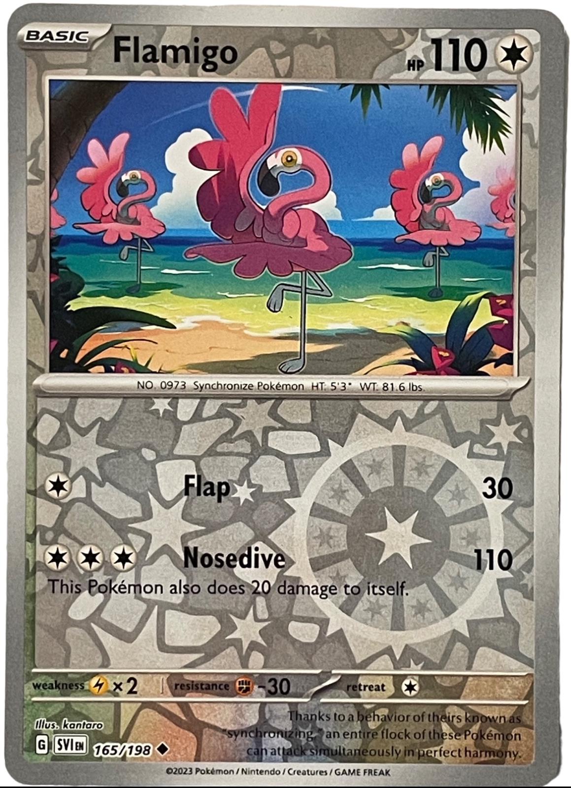 Flamigo #165 (reverse holo) - Scarlet & Violet Base