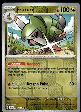 Fraxure #45 (Reverse Holo) - Shrouded Fable