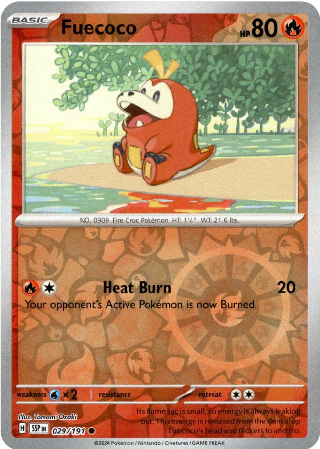 Fuecoco [Reverse Holo] 029/191