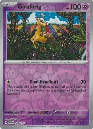 Girafarig [Reverse Holo] 083/167