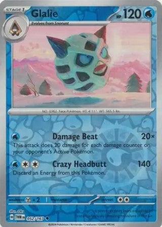Glalie [Reverse Holo] 052/167